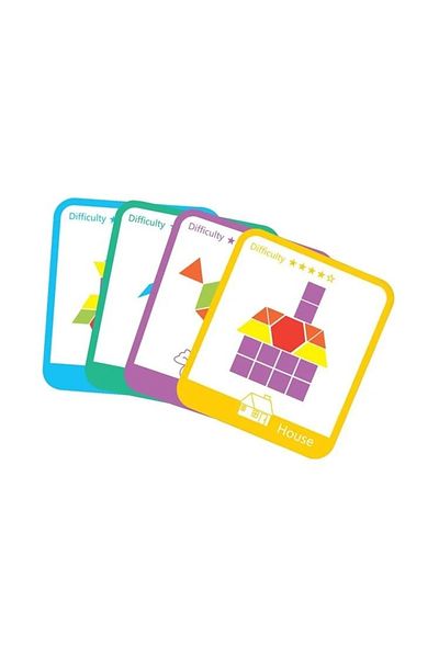 divendi-ro Tangram Board Game, Wooden, Colorful