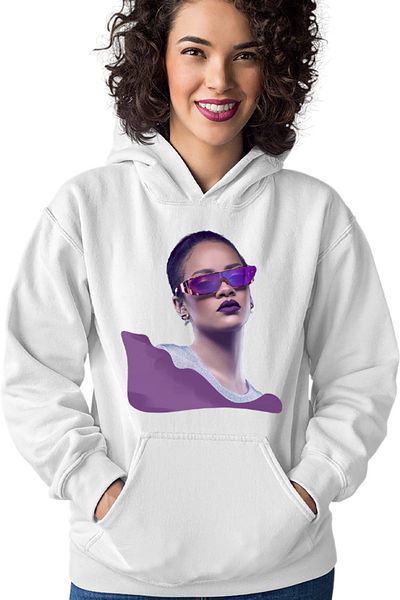 OEM Rihanna Purple Hoodie Women's Concept Fashion Artist Show Off