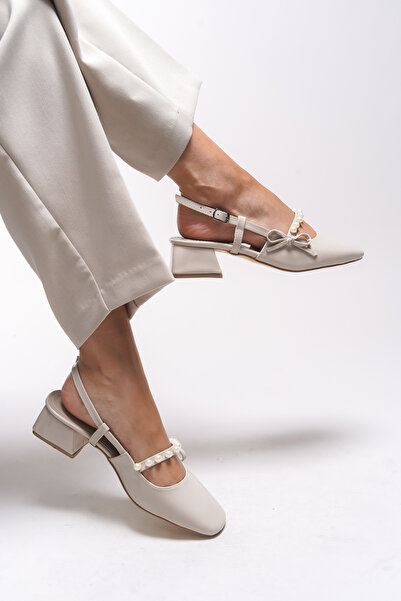 Riccon Elyelyrra Women's Heeled Shoes 0012127 Beige Patent Leather