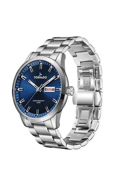 Tornado SPECTRA ANALOG Men's Analog Dark Blue Dial Watch - T23001-SBSN