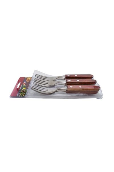 gogiva Fork set, wooden handle, 6 pcs