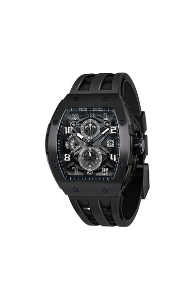 Tsar Bomba Men's Analog Black Dial Watch - TB8211Q-04