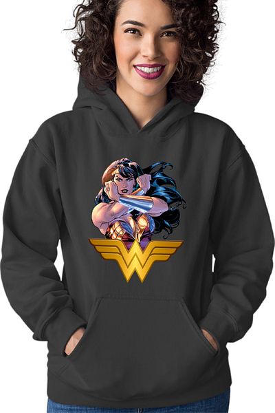 OEM Hanorac Femei Wonder Woman Fight Book Cartoons Animation