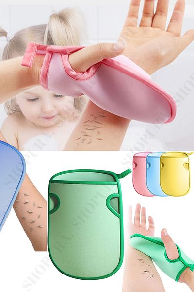 Shopura Bath Loofah and Sponge for Baby and Sensitive Skin - Bath Shower Scrub Exfoliating Glove