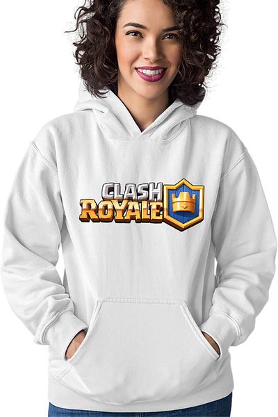 OEM Women's Hoodie Clash Royale Logo Multiplayer Platform Cannon Team