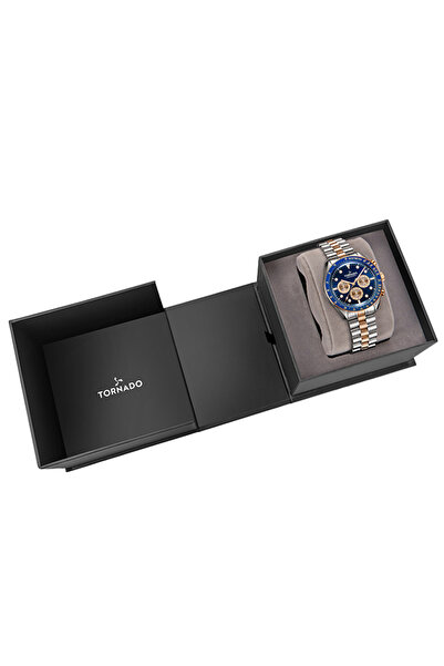 Tornado COSMIC CHRONO Men's Chronograph Blue Dial Watch - T22103-KBKN