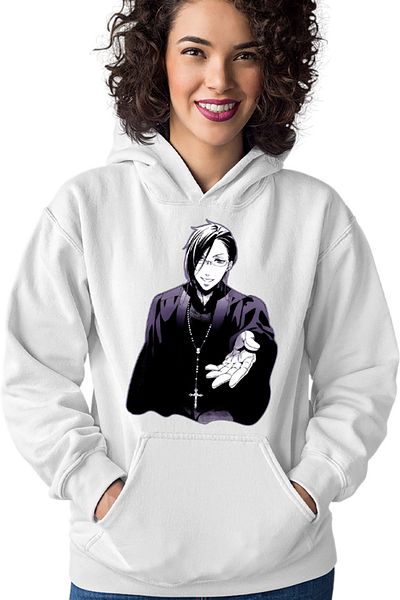 OEM Women's Hoodie Black Butler Teacher Demon Mangaka Anime