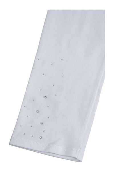 IdxeIT 3/4 COTTON applique pants