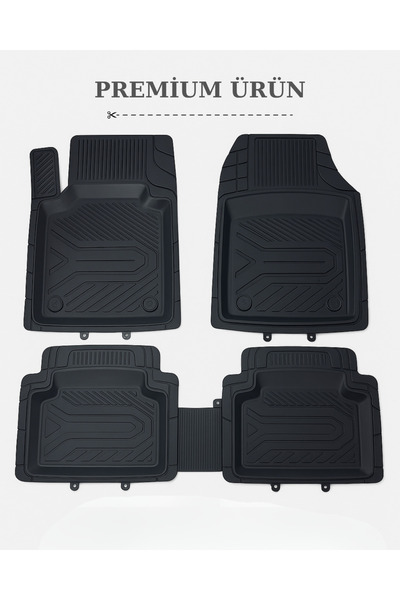 Black Gold 3D Oto Paspas Havuzlu Kauçuk Araba Paspası