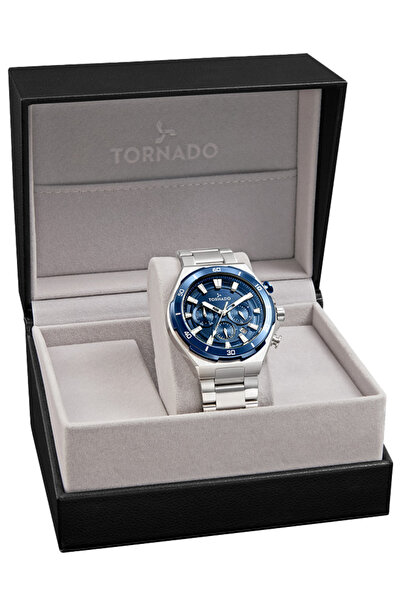 Tornado Stellar X Men's Multi Function Blue Dial Watch - T24104-SBSN