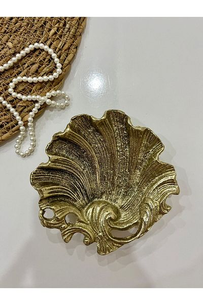 hediye Brass Casting Ashtray Oyster Form Ashtray