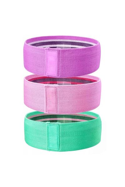 zola Set 3 benzi elastice din material textil, Zola, 3 niveluri de rezistență, 10-15-20 kg, flexibile și durabile,