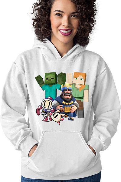 OEM Hanorac Femei Minecraft Brawl Stars Bomberman Kawaii Open World