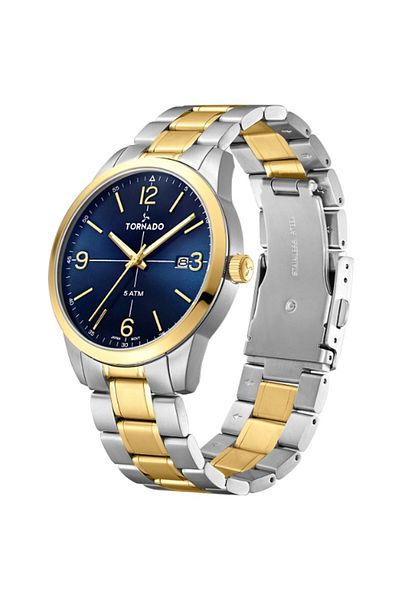Tornado Classic Men's Analog Blue Dial Watch - T24007-TBTN