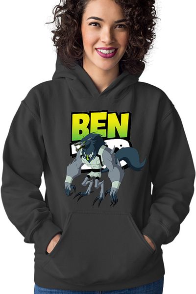 OEM Hanorac Femei Ben10 Wolf Logo Cartoon Alien