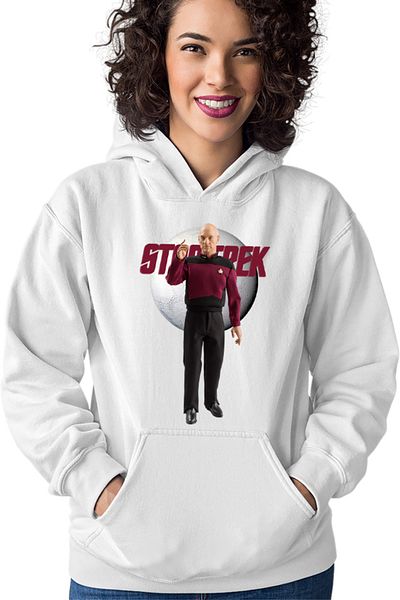 OEM Women's Hoodie Star Trek Patrick Stewart's Jean-Luc Picard Astronaut Costume