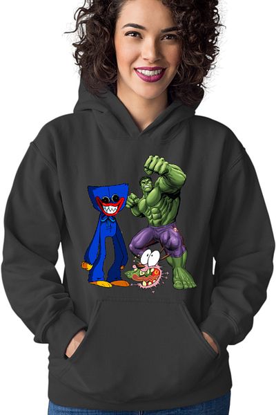 OEM Hanorac Femei Huggy Wuggy Courage Coward Dog Hulk Fight Demon