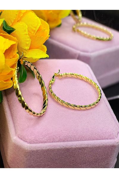argint 925 BRAIDED EARRINGS 3 CM