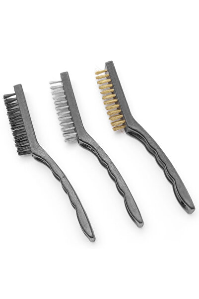 HENDI Perie de curățare pentru grătarul de grătar, oțel, nailon, alamă, SET 3...