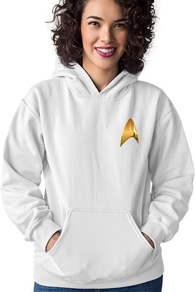 OEM Women's Hoodie Star Trek Badge Solar Eclipse Crew Universe