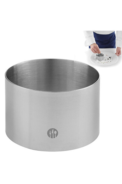 HENDI Inel de patiserie din oțel inoxidabil, diametru 90 mm, înălțime 45 mm -...