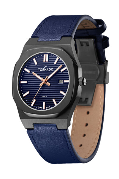 Tornado SPECTRA Men's Analog Dark Blue Dial Watch - T22002-BLNN