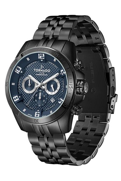 Tornado CELESTIA CHRONO Men's Chronograph Blue Dial Watch - T3149B-BBBJ