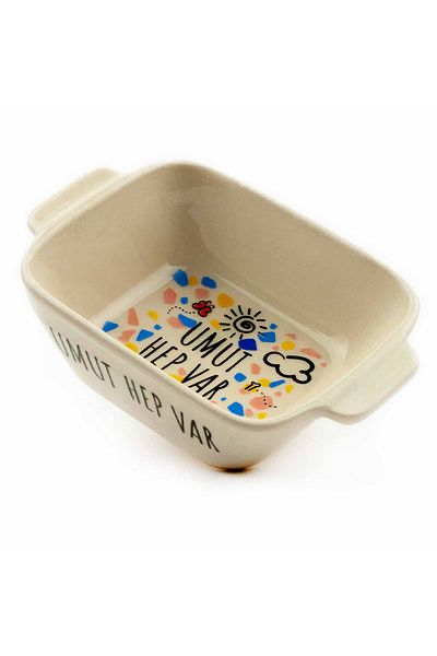 PALTO TASARIM Hope Is Always Available Ceramic Snack Bowl & Coffee Side Presentation
