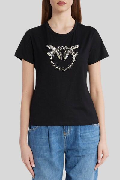 PİNKO Kadın Tişört Siyah