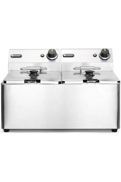 HENDI Friteuză dublă comercială Kitchen Line 7kW 230V 2 x 8L - 205839