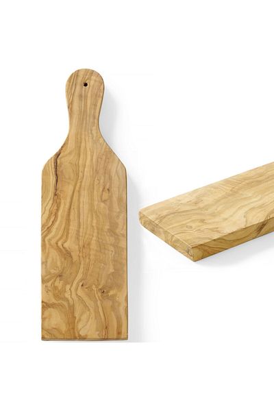 HENDI Deska do serwowania z drewna oliwnego z uchwytem 350 x 120 x 18 mm - 505243