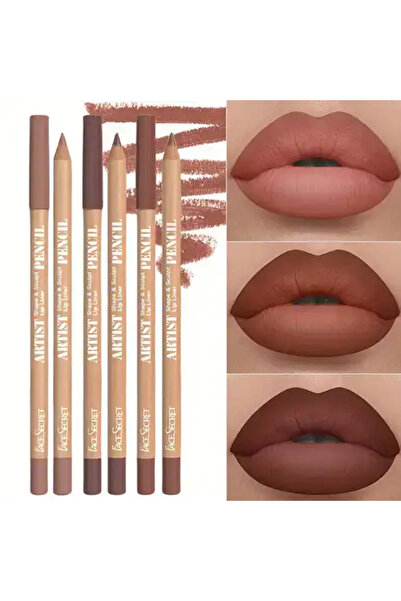 Belora Set de 6 creioane de buze nud