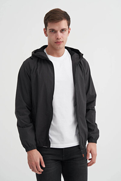 Cazador Crinkle Anthracite Men's Coat 10200