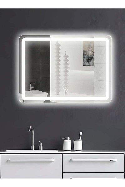 Taimi Elegantly designed decorative mirror70x70cm-with front and back lighting fordressing rooms,bedrooms