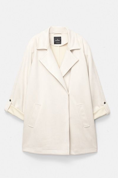 Pull & Bear Faux suede trench coat