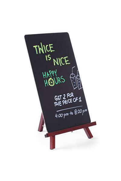 HENDI Panou informativ publicitar MENU pentru restaurant, așezat pe șevalet, 220x360mm - 664070