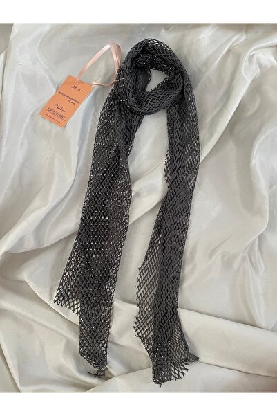 Nurcanilirboutique وشاح من الحجر الرمادي