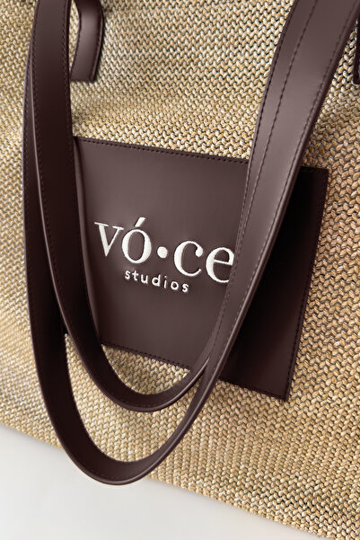 voce studios Hasır Çanta – Amber Yellow