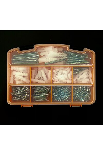 Becenhouse 327 Parça 13 Çeşit Vida Seti, Dübelli Sunta Vidası Seti,matkap Ucu Bits Uç Ve Takım Çantası