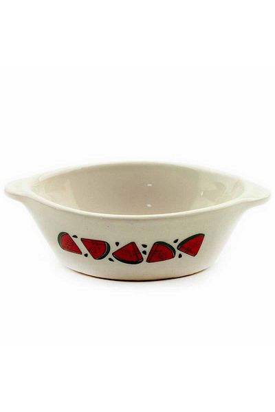 PALTO TASARIM Watermelon 02 Designed Ceramic Snack Bowl & Coffee Side Presentation Bowl