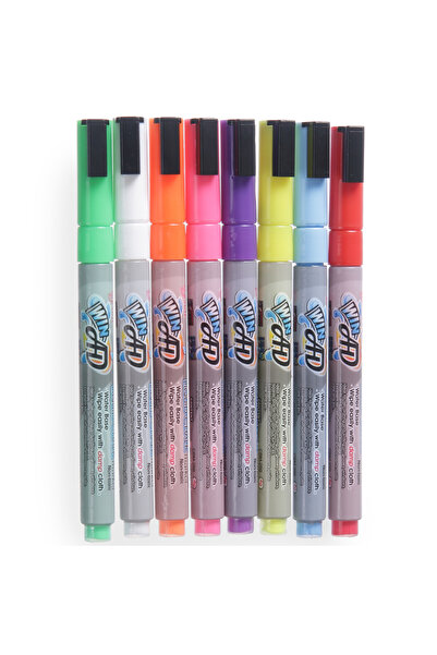 HENDI Markere pentru tablă albă, vârf de 3 mm, set de 8 - 664278