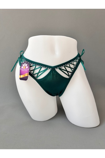 emsal özgür tekstil Saten Kumaşlı Tanga Model!Transparan Ve Bağlama Detaylı C...