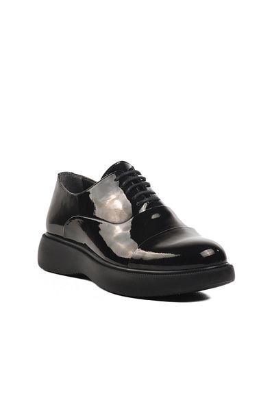 AYK'S Black Patent Leather Men's Casual Shoes Ayakmod P720 m