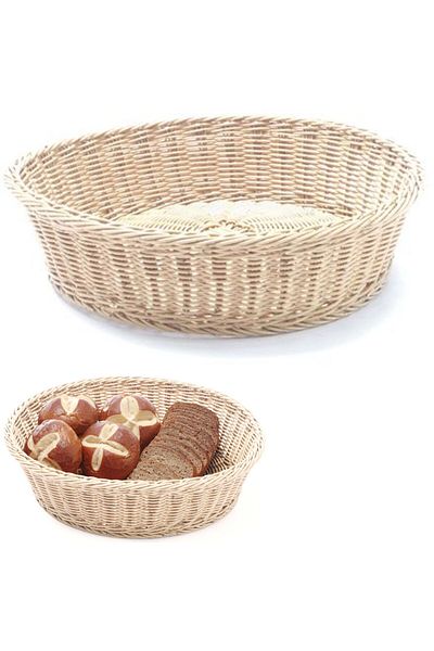 HENDI Coș rotund bej pentru pâine, diametru 400 mm - 426920