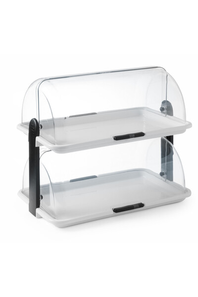 HENDI Vitrină alimentară dublă cu capac și rolltop - 871713