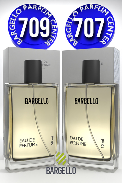 Bargello 709 Erkek 50 ml Parfüm Edp Oriental + 707 Woody Erkek Parfüm 50 Ml EDP