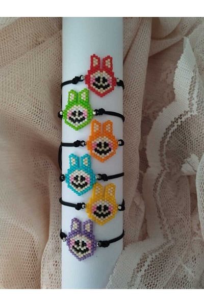 DiZe'S Tasarım Labubu Figure Miyuki Bracelet Yellow