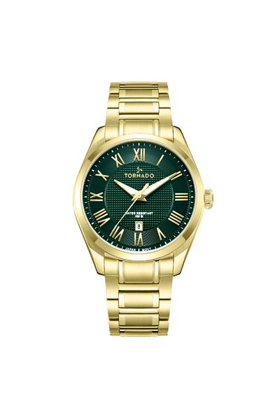 Tornado CLASSIC ANALOG Men's Analog Green Dial Watch - T8007-GBGH