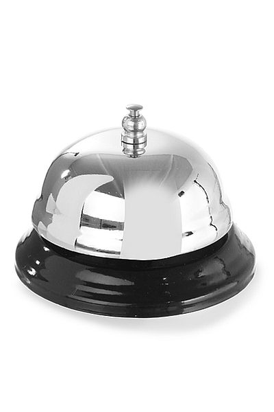 HENDI Dzwonek hotelowy na recepcję stalowy śr. 85mm - 595008