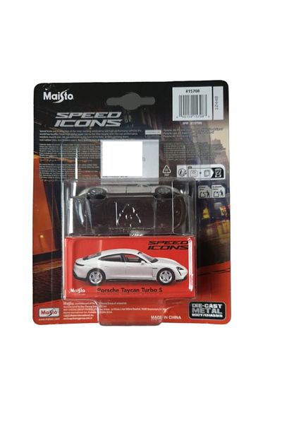 Maisto Porsche Taycan Turbo S, 2019, limited edition, alb, 1/64